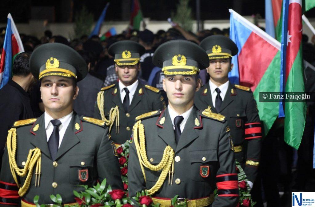 Şəhid Amin Qəfərli ilə vida mərasimi keçirilib