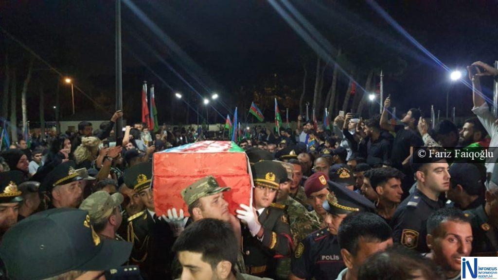 Şəhid Amin Qəfərli ilə vida mərasimi keçirilib