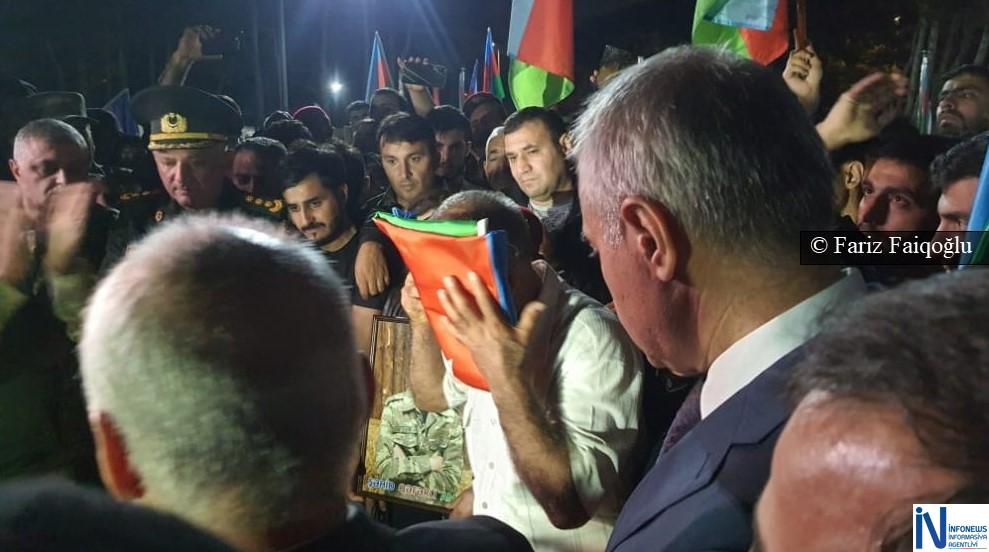 Şəhid Amin Qəfərli ilə vida mərasimi keçirilib