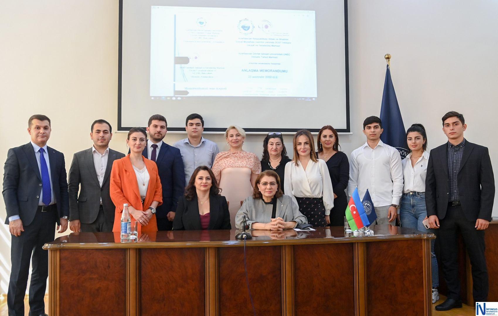 DOST İnklüziv İnkişaf və Yaradıcılıq Mərkəzi ilə UNEC arasında əməkdaşlıq memorandumu imzalanıb